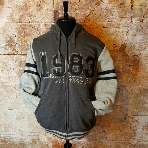 Original Deluxe Other - LAST ONE!! LARGE Varsity Full Zip Hoodie